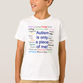 自閉症私の部分だけTシャツ Tシャツ (正面)