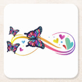 自閉症紙コースター スクエアペーパーコースター (正面)