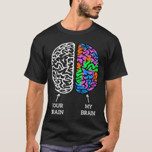 自閉症素晴らし性失読症Adhd Asd神経多様性Br Tシャツ
