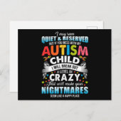 自閉症自閉症意識パズルピース誇りを持ったオティ ポストカード (正面/裏面)