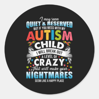 自閉症自閉症意識パズルピース誇りを持ったオティ ラウンドシール