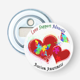 自閉症蝶ハート 栓抜き