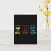 自閉症要素周期表認識度Asd男性W カード (黄色い花)