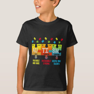 自閉症要素周期表認識度Asd男性W Tシャツ
