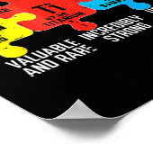 自閉症要素周期表認識度ASD Supp ポスター (角)