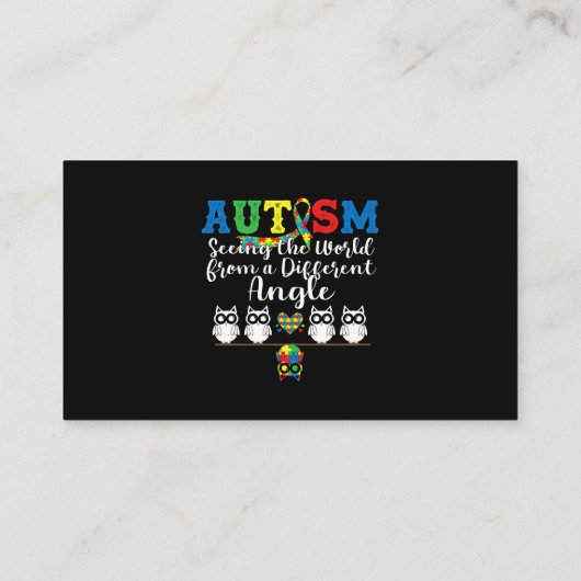 自閉症角認識から違う世界を見る 名刺 (裏面)