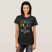 自閉症角認識から違う世界を見る Tシャツ (正面フル)