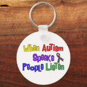 自閉症話 キーホルダー (正面)