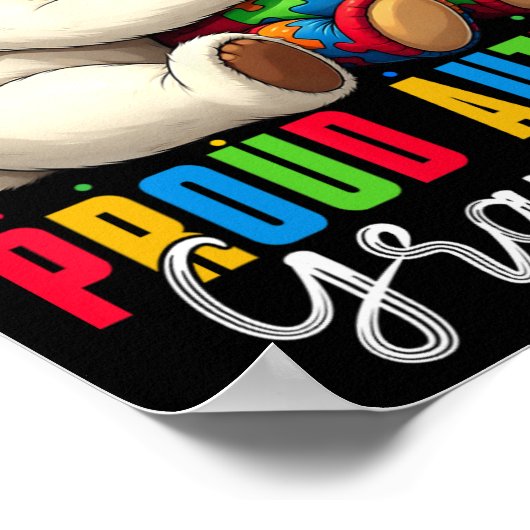 自閉症誇りを持ったおばあちゃんが自閉症の意識息子Dau ポスター (角)