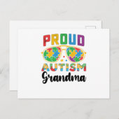 自閉症誇りを持ったおばあちゃん認識度 ポストカード (正面/裏面)