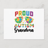 自閉症誇りを持ったおばあちゃん認識度 ポストカード (正面)