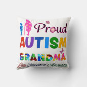 自閉症誇りを持ったおばあちゃん クッション (裏面)