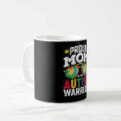 自閉症誇りを持ったの戦士の家の母 コーヒーマグカップ (正面左)