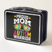 自閉症誇りを持ったの戦士の家の母 メタルランチボックス (正面)