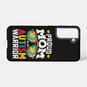 自閉症誇りを持ったの戦士の家の母 SAMSUNG GALAXYケース (裏面横)