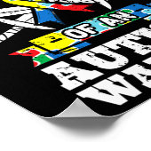 自閉症誇りを持ったの戦士の自閉症認識度の妻 ポスター (角)