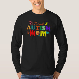 自閉症誇りを持ったの母親が自閉症の意識をサポート Tシャツ