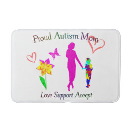 自閉症誇りを持ったの母親 バスマット