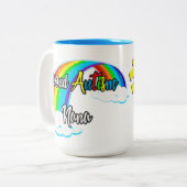 自閉症誇りを持ったナナパズル ツートーンマグカップ (正面左)