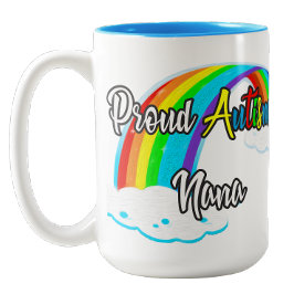 自閉症誇りを持ったナナパズル ツートーンマグカップ