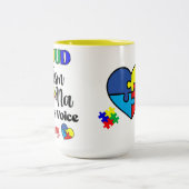 自閉症誇りを持ったナナ ツートーンマグカップ (中央)