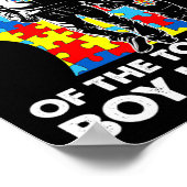 自閉症誇りを持ったパパ父子自閉症意識 ポスター (角)