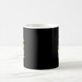 自閉症誇りを持ったママ認識度ひまわり コーヒーマグカップ (中央)