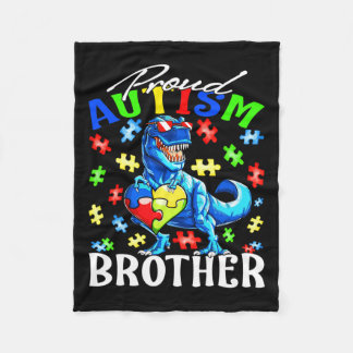 自閉症誇りを持った兄型恐竜自閉症に対する意識 フリースブランケット
