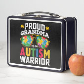 自閉症誇りを持った士族のおばあちゃん メタルランチボックス (インサイチュ)