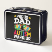 自閉症誇りを持った士族のパパ メタルランチボックス (正面)