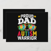 自閉症誇りを持った士族のパパ 招待状 (正面/裏面)