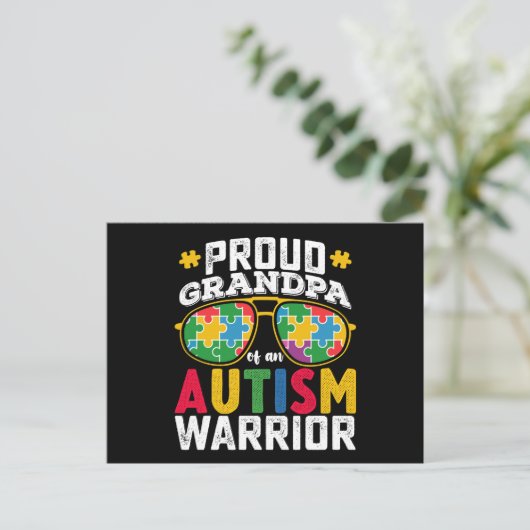 自閉症誇りを持った士族の祖父 ポストカード (スタンド正面)