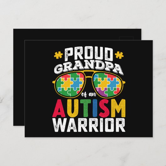 自閉症誇りを持った士族の祖父 ポストカード (正面/裏面)