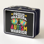 自閉症誇りを持った士族の祖父 メタルランチボックス (正面)