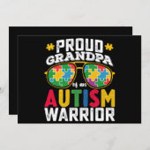 自閉症誇りを持った士族の祖父 招待状 (正面/裏面)