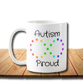 自閉症誇りを持った神経多様性受容虹 コーヒーマグカップ