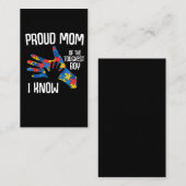 自閉症誇りを持った認識母自閉症児 名刺 (正面/裏面)