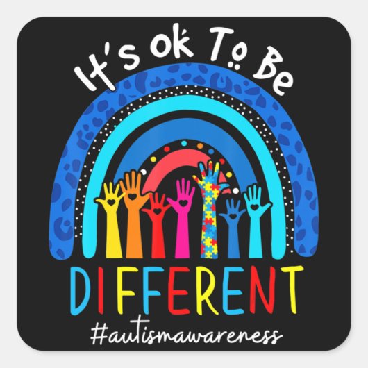 自閉症認知症受理女性KidそのOk スクエアシール (正面)