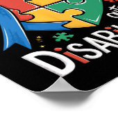 自閉症認知能力は障害を上回る ポスター (角)