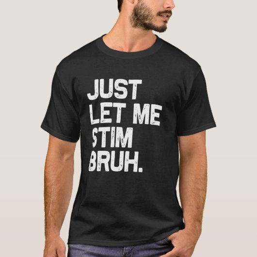 自閉症認知 キッズ ステムが止まらない面白いデザイン Tシャツ (正面)