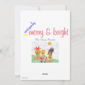 自閉症認識クリスマスカード シーズンカード (裏面)