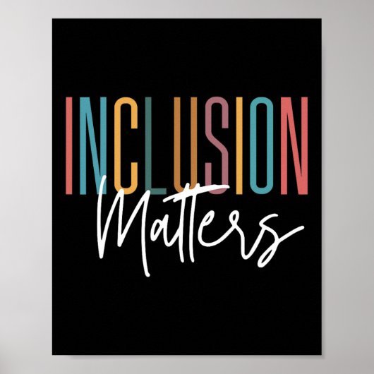 自閉症認識受容包摂問題Wom ポスター (正面)