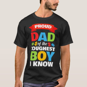 自閉症認識度月面自閉症誇りを持ったパパソン Tシャツ