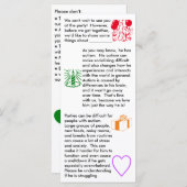 自閉症誕生日ボーイフラットカード (正面/裏面)