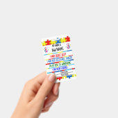 自閉症警告ノンバーバル自閉症バ連絡ッジ バッジ (Handheld)