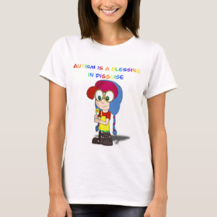 自閉症賛美は女装だ Tシャツ