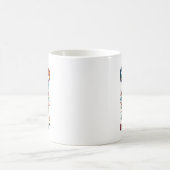 自閉症踊りは違うビートかわいいユニコーン コーヒーマグカップ (中央)