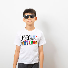 自閉症違うの意識カラフルに留まらず Tシャツ