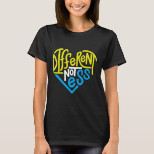 自閉症違うの支援に劣らない Tシャツ