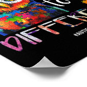 自閉症違う意識フクロウ ポスター (角)